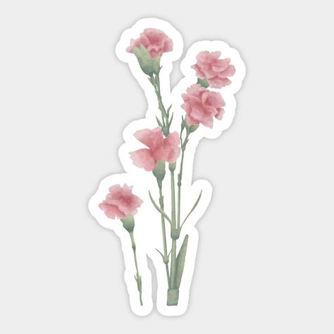 Pink flower design -- Choose from our vast selection of stickers to match with your favorite design to make the perfect customized sticker/decal. Perfect to put on water bottles, laptops, hard hats, and car windows. Everything from favorite TV show stickers to funny stickers. For men, women, boys, and girls..#StickerLove #CuteStickers #StickerAddict #StickerObsessed #StickerGoals Flower Sticker Printable, Pink Flower Sticker, Pink Scrapbook, Pink Flower Design, Sticker Printable, Sticker Design Inspiration, Cute Laptop Stickers, Watercolor Stickers, Instagram Highlight Covers