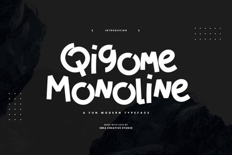 Qigome Monoline is a fun and modern font that combines playfulness with a sleek aesthetic. With its smooth and consistent line weight, Qigome Monoline exudes a sense of contemporary style. Each letter has a unique and quirky personality, adding a touch of whimsy to any design. Whether used for logos, posters, or social media graphics, […] Get your free download of the Qigome Monoline Font now at FreeFontDL - Free Font Download! Playful Fonts, Monoline Font, Font Love, Font Creator, Contemporary Fonts, Free Font Download, Modern Typeface, Sleek Aesthetic, Typography Love