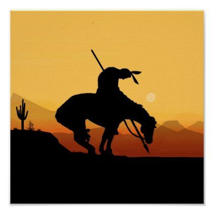 The End of the Trail Sihouette at Sunset Poster - horse animal horses riding freedom Indian Poster, Silhouette Poster, End Of The Trail, Native American Tattoo, Native Artwork, Sunset Poster, Native American Paintings, Native American Pictures, Vintage Illustration Art