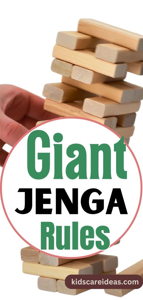 Giant Jenga Rules: Unleash the Fun in Your Backyard Jenga Rules, Jenga Game, Giant Jenga, Family Games, Outdoor Fun, The Rules, To Play, Step By Step