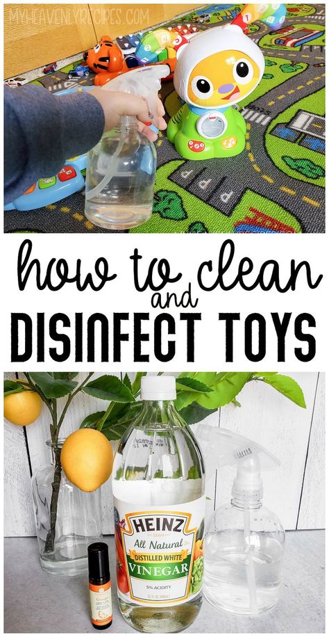 Toy Cleaning Solution, Disinfecting Toys, Cleaning Baby Toys, Homemade Kids Toys, Disinfecting Spray, Natural Cleaning Products Diy, Natural Baby Toys, Baby Toys Diy, Diy Cleaning Solution