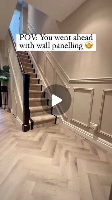 SKIRTING 4 U | SKIRTING BOARDS & WALL PANELLING on Instagram: "You should too 👀🤷 #skirting4u #wallpanelling" Matt Black Skirting Board, Panelling With Skirting Board, Wall Skirting Design, Dark Skirting Boards Light Walls, Wall Skirting Ideas, Skirting Board Ideas Modern, Skirting Board Ideas, Black Skirting, Hallway Panelling