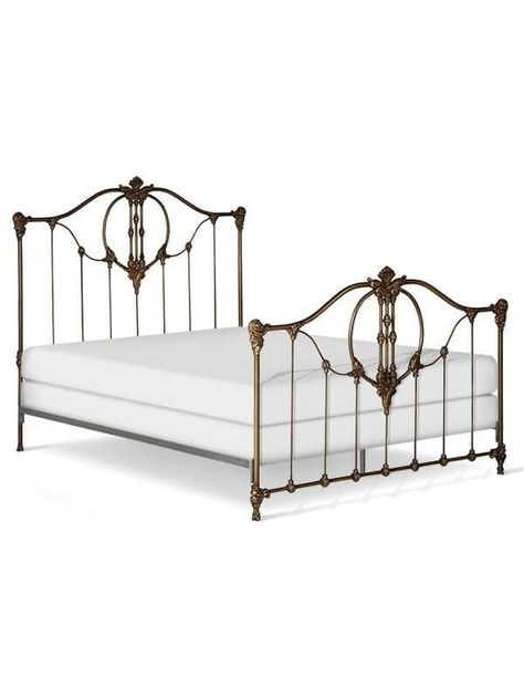 Marion Wrought Iron Bed, Queen, Antiqued Gold Antique Rod Iron Bed Frame, Wrought Iron King Bed Frame, Metal And Wood Bed Frame Antique, Antique Iron Beds The Home Depot, Iron Metal Bed, Custom Bedroom Furniture, Wrot Iron Bed Frame, Wrought Iron Bed Frames, Antique French Bed