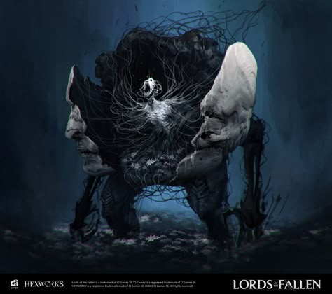 ArtStation - Lords of the Fallen - Umbral Characters The Lords Of The Fallen Art, Shadowfell Creatures, Phyrexian Art, Monsters Character Design, The Lords Of The Fallen, Transparency Art, Blood Candles, Lords Of The Fallen, Tree Monster