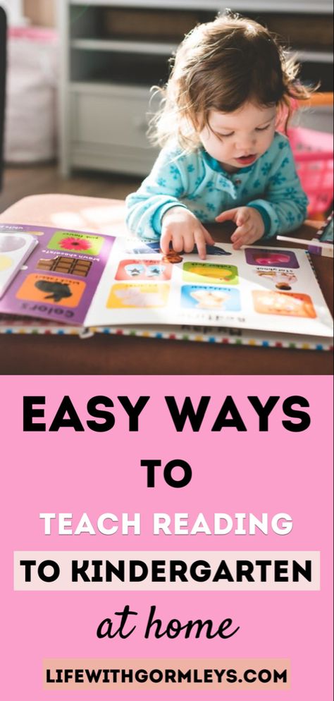 Fun Ways to Teach Reading to Kindergarten | How to encourage a quick mastery of reading skills in kindergarten? In this post, I will show you a better way on how to teach kindergarten reading using a different approach. #kinder #homeschool #teaching #family Teaching A Kindergartener To Read, Teaching How To Read Kindergarten, How To Help My Kindergartener Read, Learn How To Read, How To Teach Reading To Kids, Teaching Kindergarten Reading, How To Teach Kids To Read, Reading For Kindergarten, Learn To Read Kindergarten