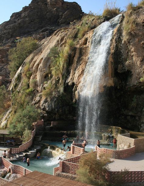 Falling Waters, Jordan Travel, Dream Places, Travel Spots, Dream Destinations, On The Edge, Adventure Awaits, Hot Springs, In Hot