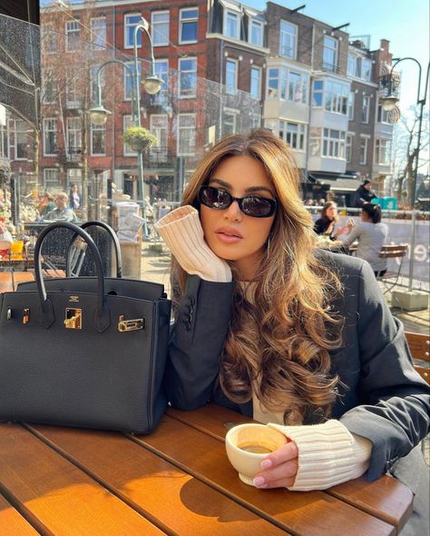 Black Birkin Bag, Black Louis Vuitton Bag, Birken Bag, Black Birkin, Designer Inspired Handbags, Negin Mirsalehi, Inspired Handbags, Hermes Kelly Bag, Everyday Casual Outfits