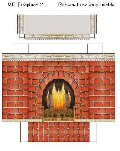 Paper Fireplace, Paper Furniture, Dollhouse Printables, Paper Doll House, Miniature Printables, Miniature Diy, Vintage Paper Dolls, Miniature Houses, Barbie Furniture