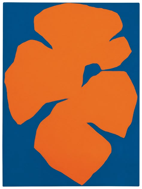 Ellsworth Kelly (1923-2015) | Orange Blue | 1950s, Paintings | Christie's Orange And Blue Background, Hard Edge Painting, Elements Of Color, Ellsworth Kelly, Value In Art, Motif Vintage, Colour Field, Arte Popular, American Artists