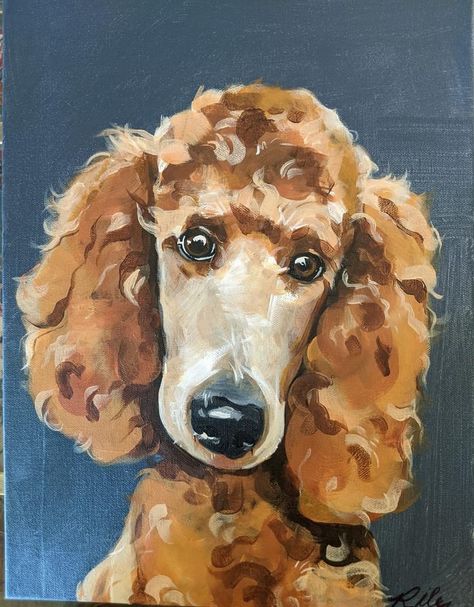 Poodle Art Painting, Sunglasses Painting, Dog Houses, Wall Mural, Wall Murals, Art Inspiration, Art Painting, Mural, Sunglasses