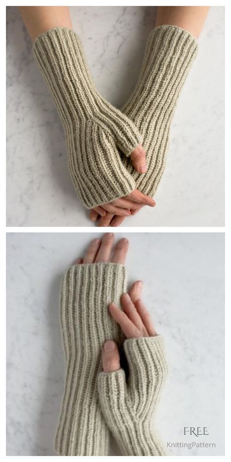 Knit Hand Warmers Pattern, Hand Warmer Knitting Pattern Free, Knitted Arm Warmers Pattern Free, Knitting For Boyfriend, Fishermans Rib Knitting Pattern Free, Hand Warmers Knitting Pattern, Knit Arm Warmers Pattern Free, Knit Gifts For Men, Wrist Warmers Knitting Pattern