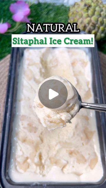 Easy Desserts No Bake, Apple Ice Cream Recipe, Ice Cream In A Blender, Custard Ice Cream Recipe, Apple Ice Cream, Custard Apple, Custard Ice Cream, Ice Cream Ingredients, Ice Cream At Home