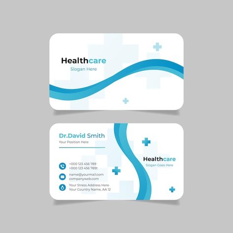 Health Card Design, Health Care Design, Medical Logos Inspiration, Video Layout, Medical Logos, Doctor Business Cards, Medical Business Card, Medical Card, Charity Logos