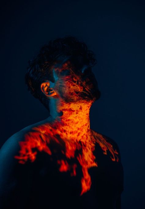 Man In Fire Aesthetic, Man On Fire Aesthetic, Fire Poses Reference, Fire In Eyes, Flames Aesthetic, Flame Photography, Heat Photography, Flame Aesthetic, Fire Photos