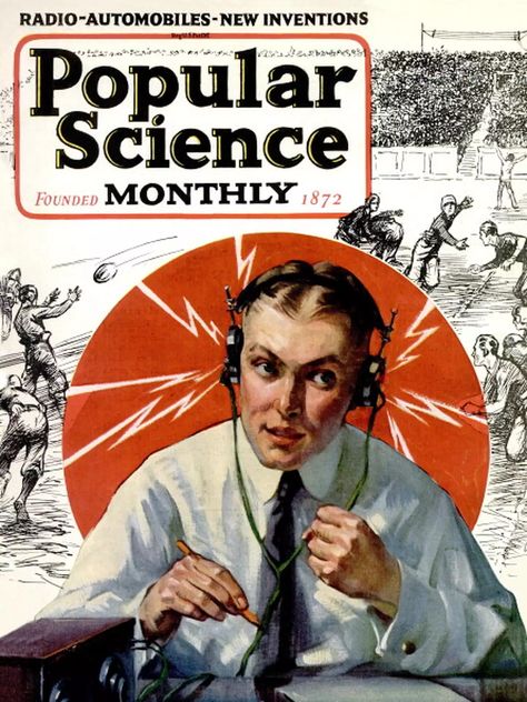 Popular Science magazine has been around since 1872. It was educational in the beginning.... Vintage Popular Mechanics, Poster Vintage Retro, Science Magazine, Cultural Art, Old Radios, Popular Mechanics, Science Jokes, Popular Science, New Inventions