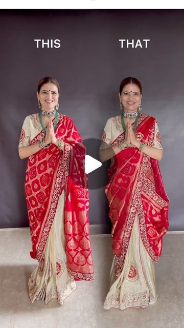 Heena Gehani on Instagram: "Celebrate this teej in elegance with This Red Pure Silk Heavy Work Saree! 🌟 Crafted from luxurious silk with intricate embroidery and rich detailing, it’s perfect for the occasion. 
Check out this video to see the stunning saree in action. Feel the love and prosperity in every stitch!

✨ Thrilled to collaborate with @desiluk_fashion_pvt_ltd to bring you this beautiful saree, design no. 65 K.C! 🌸 Get 10% off with the code HEENA10 at www.desilukfashion.com. Don’t miss out on these stunning designs! 💖 

Check my story for the product link 🔗 

#DesilukFashion #SareeLove #Collab #FashionDiscount" Blouse For Heavy Saree, Heavy Silk Saree Blouse Designs, Teej Saree Look Indian, Blouse Designs For Heavy Sarees, Dress From Saree Ideas Unique, Intricate Embroidery Designs, Elegant Blouse Designs For Silk Saree, Saree Suits Dresses, Silk Saree Draping Styles