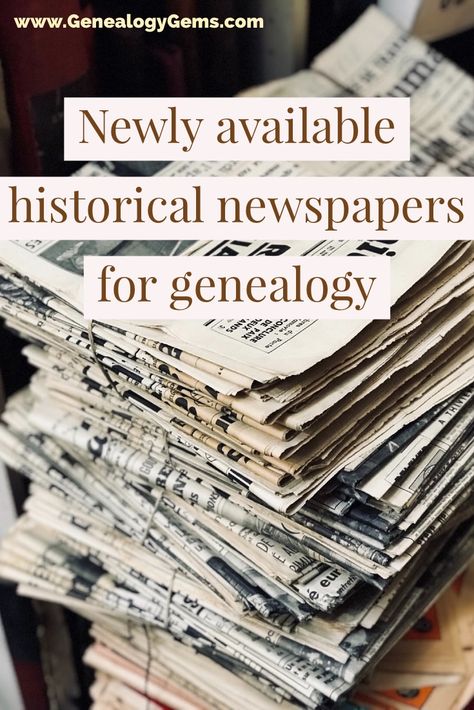 NEW DIGITIZED HISTORICAL NEWSPAPERS YOU’LL WANT TO READ  by Sunny | Apr 27, 2018 | 01 What's New, Newspaper, Records & databases | 0 Comments    New digitized historical newspapers now online for Colorado, Georgia, Iowa, Montana and Tennessee. Also the British Military Register, UK Suffragette Newspaper Collection, and papers for Nottingham, South London, Cambridgeshire, Hampshire, Leicestershire and North... Suffragette Newspaper, Genealogy Projects, Free Genealogy Records, Family Archive, Free Genealogy Sites, Genealogy Scrapbooking, Genealogy Organization, Family Tree Research, Genealogy Websites