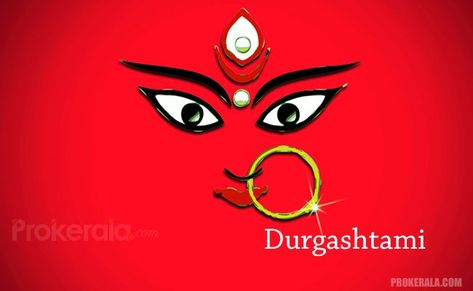 The significance of #Durgashtami — the eighth day of Navratri / Dussera celebrations, Oct 9, 2016: Durga Ashtami Images, Ashtami Images, Maa Durga Face, Durga Face, Durga Ashtami, Maa Durga, Face Pictures, Spiritual Messages, Durga Puja