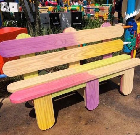 Toy Story Halloween, Disney World Hollywood Studios, Toy Story Land, Custom Wood Furniture, Toy Barn, Disney World Restaurants, Disney Restaurants, Outdoor Furniture Plans, Popsicle Stick