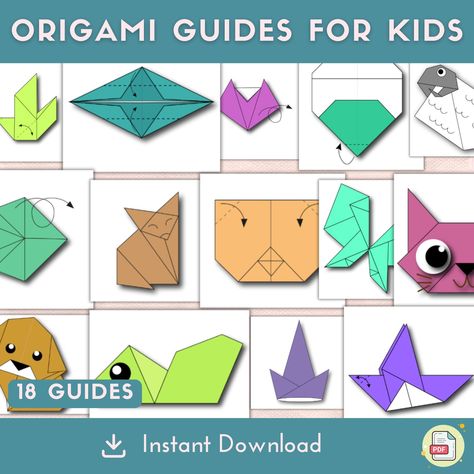 rigami Guides for Kids ✂️📄 A fun and easy-to-follow origami guide designed for kids! Develop creativity, fine motor skills, and patience with simple folding steps. 🌟 Why You'll Love It -Easy step-by-step instructions for beginners 🚀 -Fun, engaging, and great for developing fine motor skills ✋ -Perfect for home, classrooms, or craft activities 🎨 -Encourages patience, creativity, and focus 🧠✨ 📌 Product Features ✔️ Simple, beginner-friendly guides ✔️ Fun animal & object origami patterns ✔️ Great for kids of all ages ✔️ Printable & easy to follow 📄 Includes 🐦 Bird Origami ⛵ Boat Origami 🐱 Cat Origami 🦆 Duck Origami 🐟 Fish Origami 🦊 Fox Origami 🐷 Pig Origami 🐻 Polar Bear Origami 🐭 Rat Origami 🐑 Sheep Origami 🦋 Butterfly Origami 🐕 Dog Origami 🎩 Long Hat Origami 🐍 Snake Origam