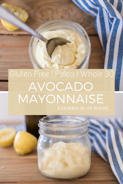 Avocado Mayonnaise Recipe, Easy Mayonnaise Recipe, Avocado Mayo Recipe, Honey Mustard Salad Dressing, Avocado Mayo, Homemade Mayonnaise Recipe, Farmhouse On Boone, Mayo Recipe, Healthy Avocado