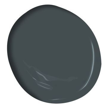 Stonecutter 2135-20  | Benjamin Moore Pantone Azul, Benjamin Moore Wrought Iron, Hall Library, Essex Green, Best Kitchen Design, Black Paint Color, Iron Mountain, Pintura Exterior, French Beret