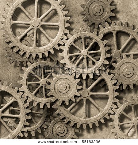 mecanical gears | Mechanical Background With Gears And Cogs Stock Photo 55163296 ... Biomech Tattoo, Gear Drawing, Gear Tattoo, Clock Gears, Art Steampunk, Biomechanical Tattoo, Mechanical Clock, Gear Art, Mechanical Art