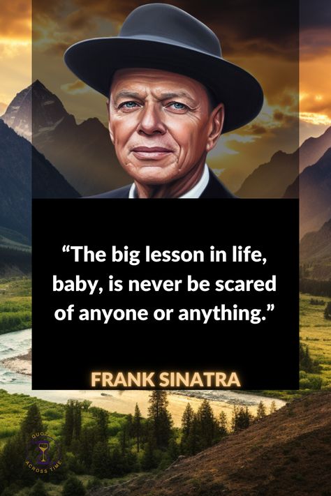 Frank Sinatra, the legendary crooner, had a way with words that resonated deep within our souls. His quotes have the power to inspire and uplift us, reminding us to savor each moment and embrace life's melody. Sinatra Quotes, Frank Sinatra Quotes, That's Life Frank Sinatra, His Quotes, Embrace Life, Frank Sinatra, Quotes To Live By, In This Moment, Quotes