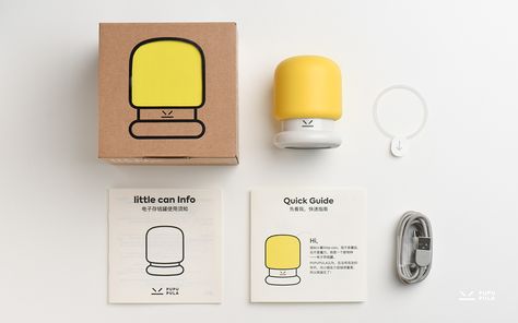 Little Can Electronic Piggy Bank on Behance Piggy Bank Design, Bank Design, Health Design, Yanko Design, Design Course, Fun Stickers, Online Portfolio, Package Design, Grandchildren