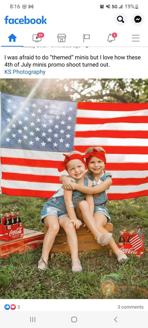 4th Of July Picnic Photoshoot, Outdoor 4th Of July Photo Shoot, Patriotic Photoshoot Kids, Memorial Day Photography, 4th Of July Backdrop Photo Shoot, Photo Shoot For Beginners, Toddler Fourth Of July Pictures, Patriotic Mini Session, 4th Of July Sibling Pictures