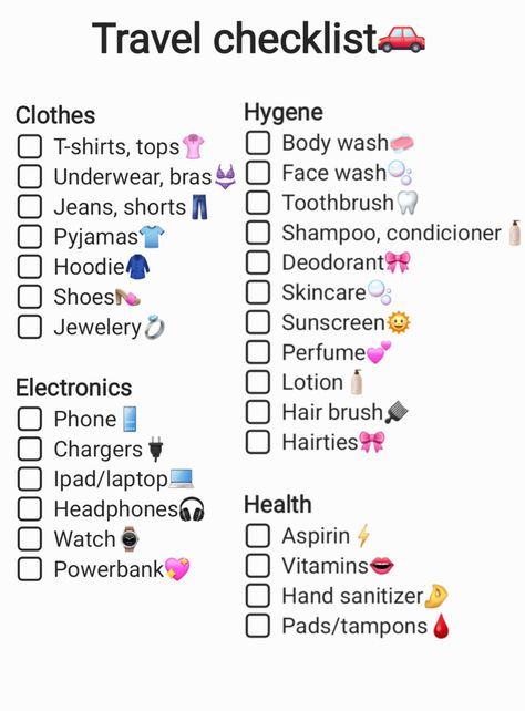 1 Day Packing List, Travel Essentials Roadtrip Packing Lists, Packing To Travel Suitcases, Things To Pack For A 4 Day Trip, Travel Essentials Checklist, School Trip Checklist, Things To Pack When Traveling, How To Pack Skincare For Travel, What To Bring When Travelling