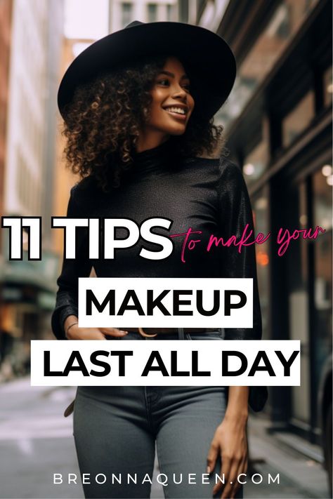 "Get ready to slay all day with these 11 expert tips for long-lasting makeup. Say goodbye to touch-ups and hello to a flawless, locked-in look that lasts through every moment. #MakeupHacks #AllDayGlam #BeautyTips" How To Get Makeup To Last All Day, How To Make Makeup Last All Day, Lasting Makeup Tips, Long Lasting Makeup Tips, Foto Makeup, Tips For Makeup, Makeup Last All Day, Born This Way Concealer, Beauty Mistakes