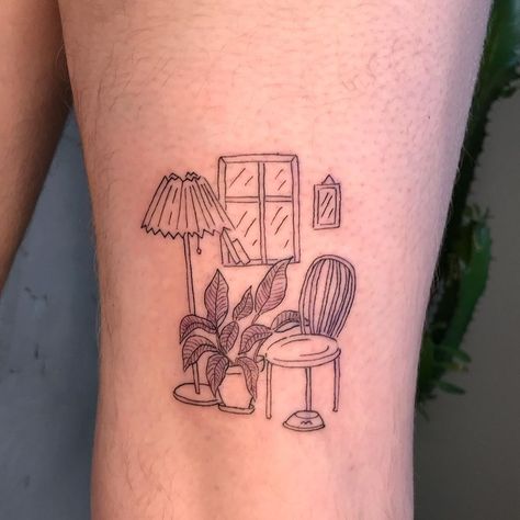 Berte Cavallius on Instagram: “This cute one for @stellaneubert ! Thank you! It was so nice to meet you 💜” Shelf Tattoo, Building Tattoo, Building Landscape, Single Needle Tattoo, Line Work Tattoo, Fine Line Tattoos, Line Tattoos, So Nice, Nice To Meet