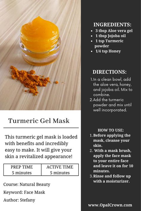 Turmeric Skin Gel, Turmeric Body Lotion, Aloe Vera And Turmeric Face Mask, Aloe Turmeric Face Mask, Diy Tumeric Face Mask Recipes, Diy Vagacials Mask, Aloe Vera Gel Recipes, Aloe And Tumeric Face Mask, Turmeric Face Scrub Recipe