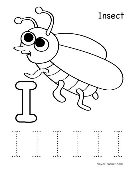 I Is For Insect Preschool, I For Insects Preschool, Preschool Letter I Worksheets, Letter I Printables Free, Letter I Crafts For Preschoolers, I Is For Insect, Letter I Tracing, Insect Preschool, Letter I Activities