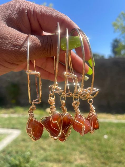 Black Owned Jewelry, Dope Jewelry Accessories, Yellow Jasper, Earthy Jewelry, Carnelian Agate, Carnelian Bracelet, Bracelet Stone, Jewelry Set Design, Carnelian Jewelry