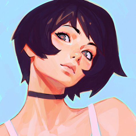 ArtStation - lark, Ilya Kuvshinov Ilya Kuvshinov, 캐릭터 드로잉, Art And Illustration, Painting Process, Art Paint, Portrait Art, Character Design Inspiration, Character Illustration, Manga Art