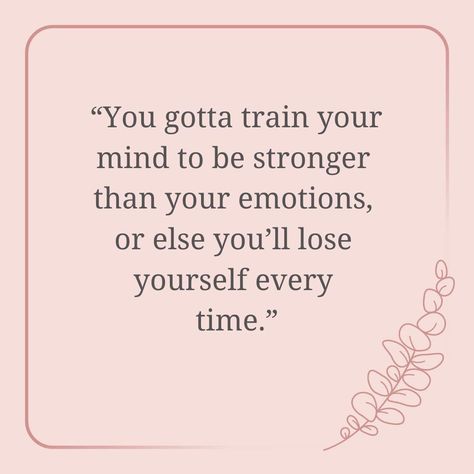 How many of us let our emotions get the best of us?⠀⠀⠀⠀⠀⠀⠀⠀⠀ ⠀⠀⠀⠀⠀⠀⠀⠀⠀ Recently I’ve been tested in a huge way to see if my mind was stronger than my emotions.⠀⠀⠀⠀⠀⠀⠀⠀⠀ ⠀⠀⠀⠀⠀⠀⠀⠀⠀ Sometimes we just have to tuck in the emotions and be strong for the moment. ⠀⠀⠀⠀⠀⠀⠀⠀⠀ ⠀⠀⠀⠀⠀⠀⠀⠀⠀ It is SO hard to do!⠀⠀⠀⠀⠀⠀⠀⠀⠀ ⠀⠀⠀⠀⠀⠀⠀⠀⠀ Sometimes our emotions make the situations worse. ⠀⠀⠀⠀⠀⠀⠀⠀⠀ ⠀⠀⠀⠀⠀⠀⠀⠀⠀ Which is why we have to train our mind to be strong. It’s not easy!⠀⠀⠀⠀⠀⠀⠀⠀⠀ ⠀⠀⠀⠀⠀⠀⠀⠀⠀ Have your emotions been in Too Many Emotions Quotes, You Have To Train Your Mind To Be, Mind Stronger Than Emotions, Mind Over Emotions, Manage Emotions Quotes, Sharing Is Caring Quotes, Be Stronger Than Your Emotions, Stronger Than Your Emotions, Psychology Topics