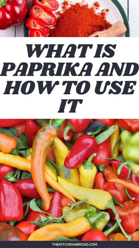 Wondering what is paprika made from? Curious to know what is paprika used for or what is paprika good for? Look no further! Our guide will demystify paprika and show you all the incredible ways you can use this versatile spice in your cooking. From flavor-packed marinades to vibrant garnishes, paprika will elevate your dishes to new heights. Get started today and unlock a world of delicious possibilities! #paprika #spices #cookingtips Paprika Recipes, Beginners Recipes, Paprika Pepper, Hungarian Paprika, Chicken Paprikash, Hungarian Cuisine, Sweet Paprika, Dried Peppers, Cooking Tips And Tricks