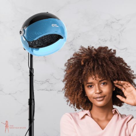 Hood Dryer For Curly Hair, Hooded Dryer Natural Hair, Hair Dryers Best, Large Hair Rollers, Bonnet Dryer, Hooded Hair Dryer, Hooded Dryer, Bonnet Hair Dryer, Dry Curly Hair