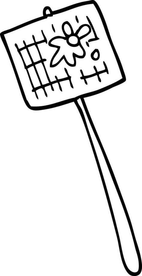 line drawing cartoon fly swatter Fly Cartoon, Fly Swatter, Drawing Cartoon, Cartoon Drawings, Line Drawing, Vector Free, Clip Art, Drawings