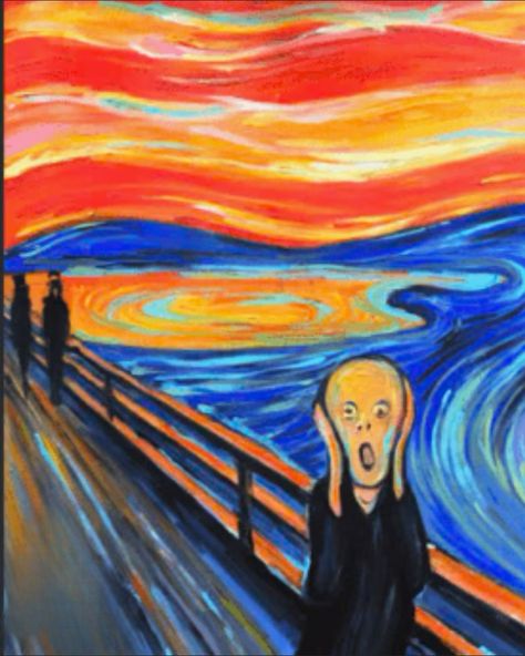 Body Paint - the Famous “The Scream” Painting 🎨🖼️ created by Edvard Munch in 1893⁣ • ⁣ •⁣ •⁣ Products used - Mehron Paradise palette from EmbellishFX.com use my discount code BEYONDGORG at checkout⁣ •⁣ •⁣ •⁣ @embellishfx @mehronmakeup #art #artgallery #artwork #artworks_portrait #artistsoninstagram #artist #thescream_art #thescream #famouspainting #famousepainter #gorebeyondgorgfx #makeup #blackwork #blackgirlmakeup #blackgirlmagic #makeupartist #bodypaint #dressyourface #undiscoveredmuas #un... Sketch Hacks, The Scream Painting, Munch Scream, Ap Euro, Scream Painting, Fusion Art, The Scream, Edvard Munch, Pop Culture Art