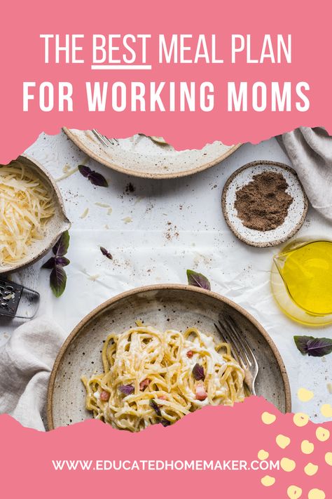 the best meal plan for busy working moms Busy Mom Diet Plan, Meals For Busy Moms, Meals Crockpot, Meals Cheap, Meal Prep Menu, Fast Easy Dinner, What To Make For Dinner, Dinner Meal Prep, Dinner Meal