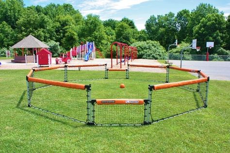 Gaga Pit, Diy Ball Pit, Gaga Ball Pits, Gaga Ball, Kids Ball Pit, Ball Pits, Diy Playground, Outdoor Games For Kids, School Playground