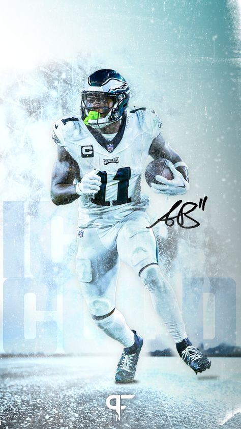 Aj Brown Wallpaper Eagles, Nfl Eagles Wallpaper, Aj Brown Wallpaper, Aj Brown Eagles, Eagles Bedroom, Football Wallpaper Nfl, Nfl Football Videos, Philadelphia Eagles Wallpaper, Eagles Wallpaper