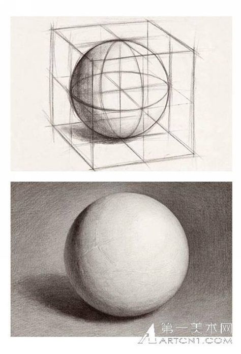 volumen tutorial de dibujo Sphere Drawing Pencil, Sphere In Perspective, Sphere Perspective, Sphere Shading, Volume Drawing, Sphere Drawing, Geometric Shapes Drawing, Structural Drawing, Pencil Drawing Ideas