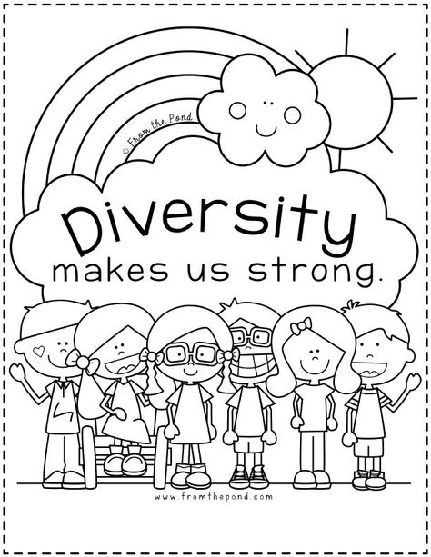 Diversity Activities For Kids, Diversity Activities, Tumblr Coloring Pages, Harmony Day, Paw Patrol Coloring Pages, School Coloring Pages, Free Coloring Sheets, Detailed Coloring Pages, Coloring Sheets For Kids