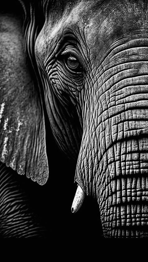 Regard Animal, Elephant Photography, Elephants Never Forget, Scratchboard Art, Elephants Photos, Albino Animals, Elephant Love, Elephant Art, An Elephant