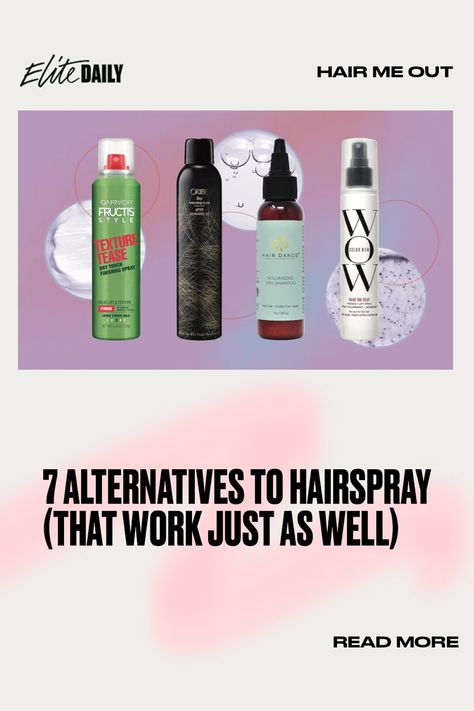 For whatever reason you don’t want to use hairspray, these similar alternatives have got you covered. Diy Hairspray Max Hold, Natural Hair Spray, Body Texture, Best Hairspray, Oribe Dry Texturizing Spray, Curl Mousse, Best Dry Shampoo, Volumizing Spray, Best Powder