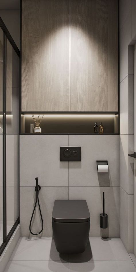 تصميم دورة مياه, Toilet Design Modern, Lavabo Design, Bathroom Elegant, Toilet Room Decor, Wc Design, Modern Small Bathrooms, Bathroom Inspiration Modern, Bathroom Decor Luxury